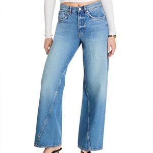 Anine bing wide leg barrel jeans